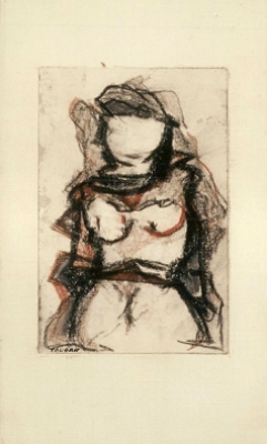 pastel et sanguine sur papier marouflé sur toile pastel et sanguine sur papier marouflé sur toile